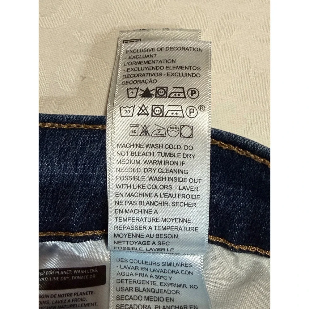 Levi's Classic Straight Jeans Womens 31 Dark Wash Blue Denim Stretch Classic